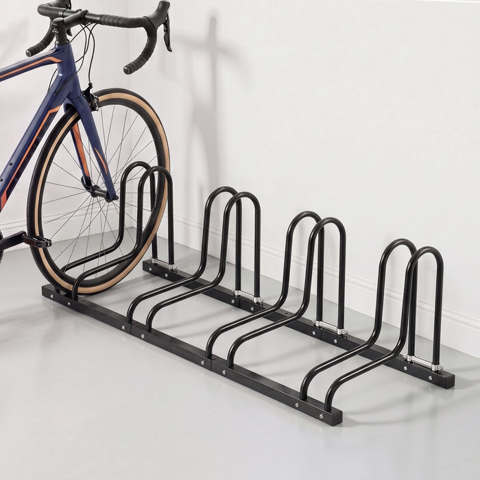 Weisshorn 4 Bike Floor Stand Rack Fits 20"-29" MTB Tires for Garage Storage