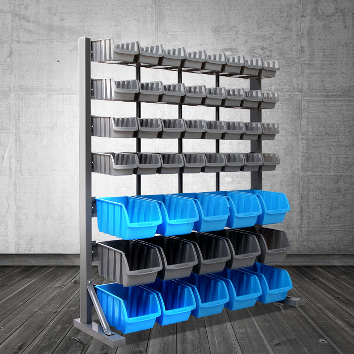 Giantz 47 Storage Bin Rack Free Stand Steel Stand