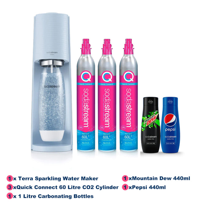 SodaStream Terra Sparkling Water Maker Co2 Technology Quick Connect 2Color AU STOCK