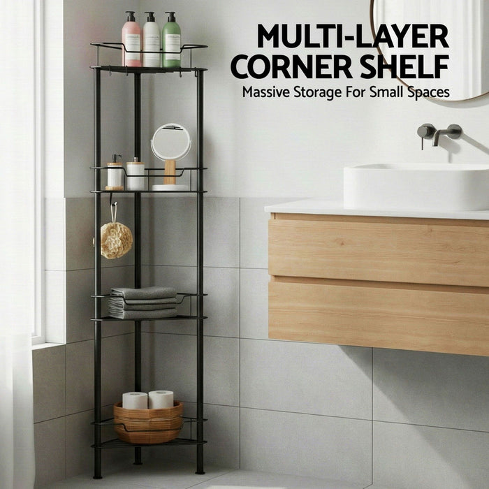 Artiss 2x Floor Standing Shower Caddy 4 Tier Rustproof Bathroom Storage