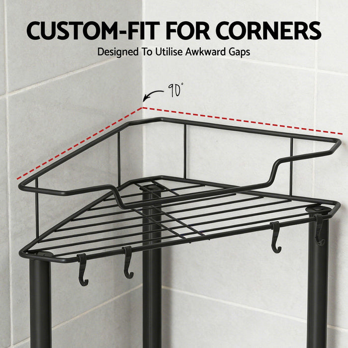 Artiss 2x Floor Standing Shower Caddy 4 Tier Rustproof Bathroom Storage