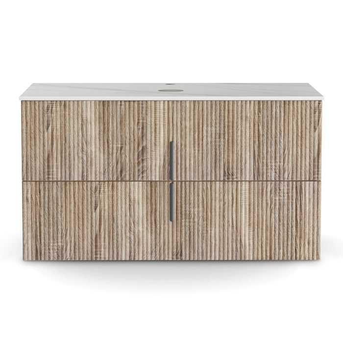 Cefito Vanity Unit 900mm Bathroom Cabinet Storage Wall Hung Timber Front Pine