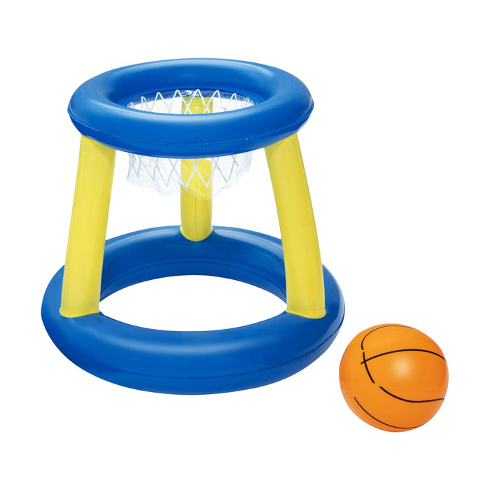 Bestway Inflatable Pool Float Basketball Hoop Set with Ball Blue