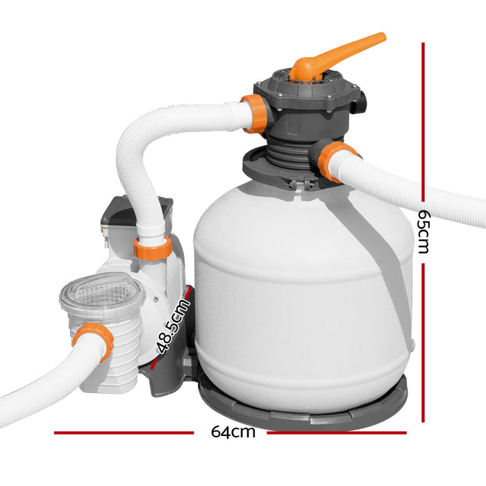 Bestway Pool Pump Sand Filter 3000GPH 11355L/H Pools Flowclear™ Filters