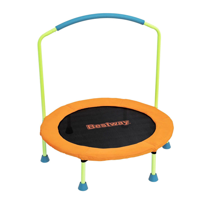 Bestway 36inch Kids Trampoline Foldable Rebounder Fitness for Ages 3+ Orange