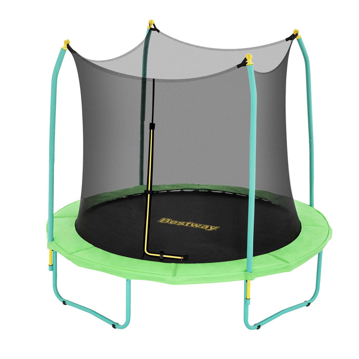 Bestway 8ft Trampoline Kids Rebounder Safety Net Enclosure Outdoor Fitness 2.44m for Ages 6+