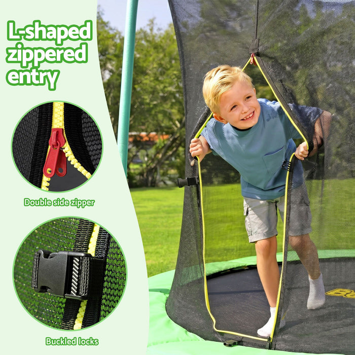 Bestway 8ft Trampoline Kids Rebounder Safety Net Enclosure Outdoor Fitness 2.44m for Ages 6+
