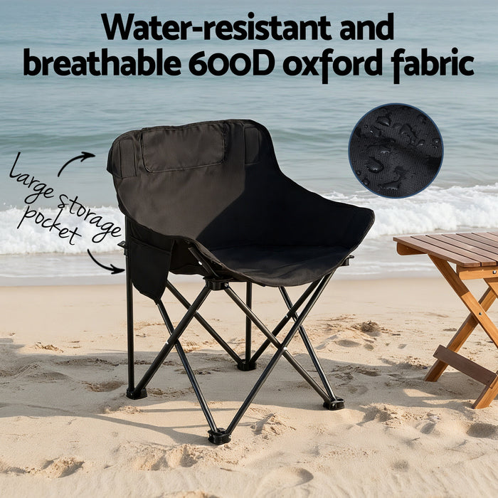 Weisshorn 3pc Camping Table Chair Set Outdoor Folding Aluminium Portable Picnic