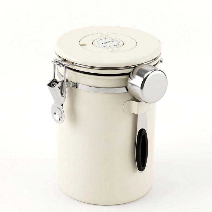 5-Star Chef 1.8L Stainless Steel Coffee Bean Storage Container Coffee Canister