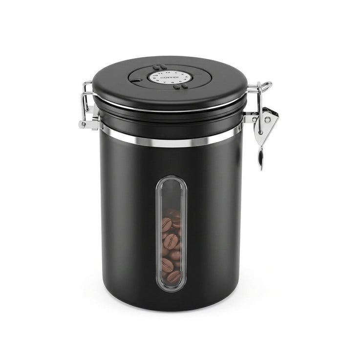 5-Star Chef 1.8L Stainless Steel Coffee Bean Storage Container Coffee Canister