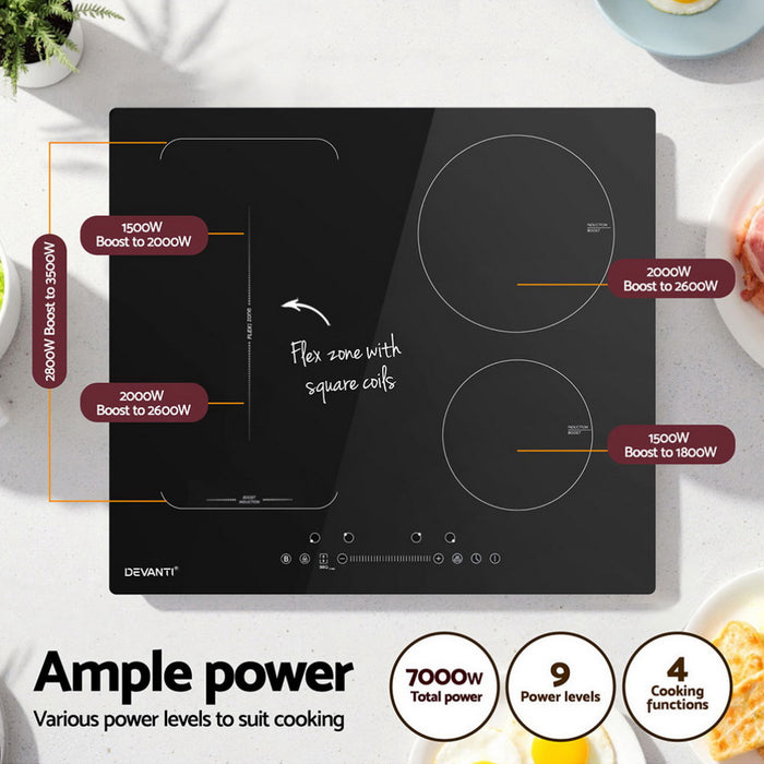 Devanti Induction Cooktop 60cm Electric Cooker