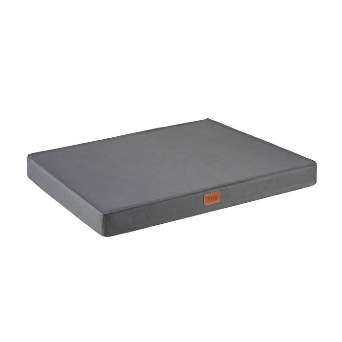 i.Pet Dog Bed Large Water-resistant Egg Crate Foam Orthopedic Pet Mat Grey