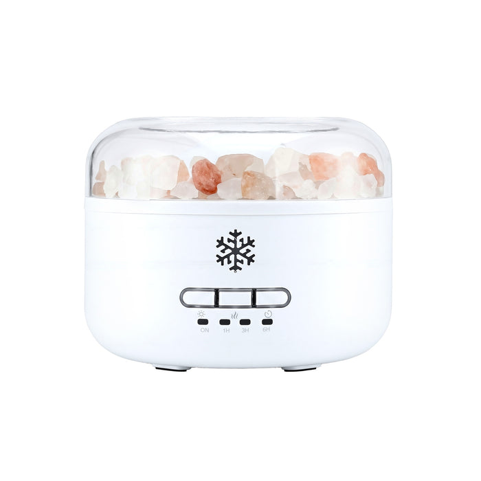 Devanti 150ml Salt Lamp Aroma Diffuser Ultrasonic Humidifier Purifier 7 LED Colors