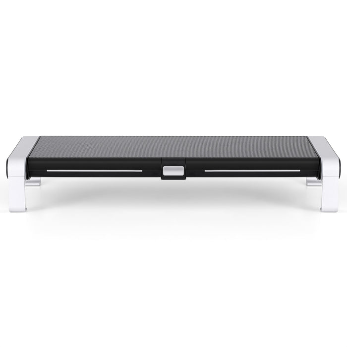 Artiss RGB Monitor Stand with USB Hub Desk Organiser Charging Stand Computer Stand Black