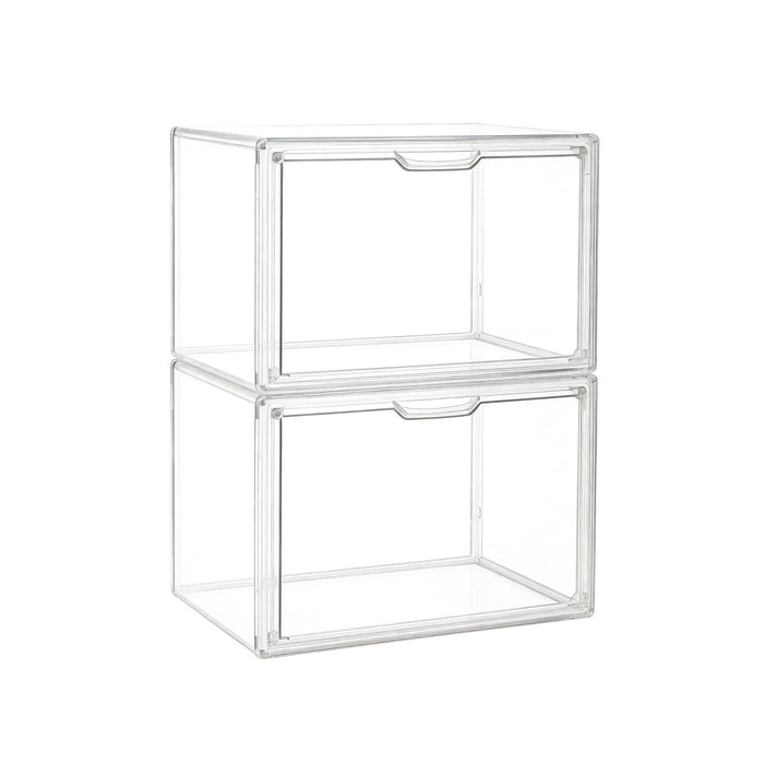 Artiss Clear Acrylic Display Case Box 2 Pack For Toys 54cm
