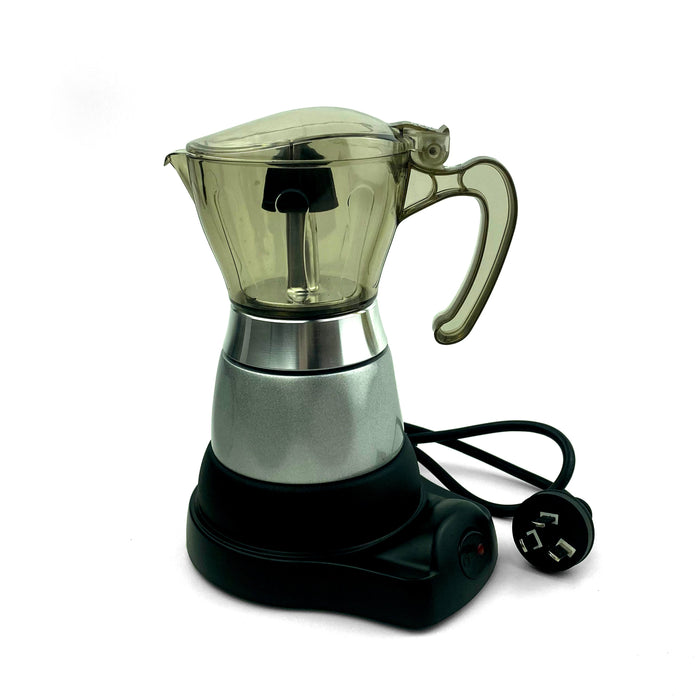 Mornest High Pressure Electric Moka Coffee Maker/Cafeteria Espresso Moka 4Cups PC & Aluminum Trade Me