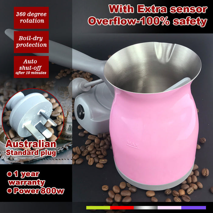 Mornest Electric Turkish Greek Arabic Coffee Maker Pot Automatic Sensor Anti Overflow Trade Me