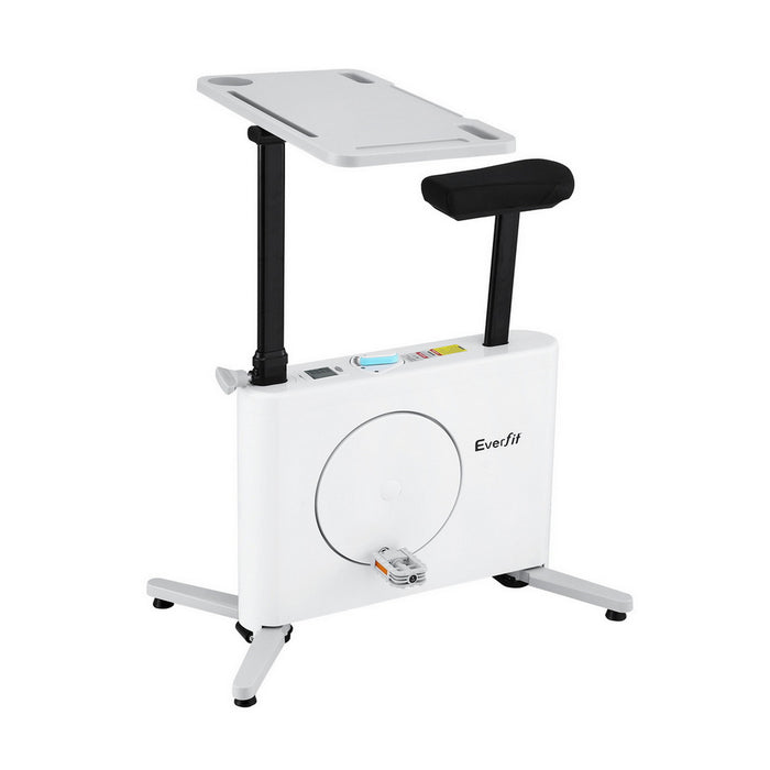 Everfit Exercise Bike Magnetic Desk Bike with Tabletop Fitness Home Workout Gym