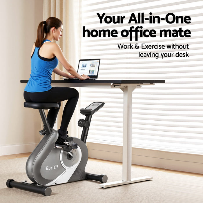 Everfit Under Desk Exercise Bike Magnetic Resistance Cardio workouts 120kg Capacity
