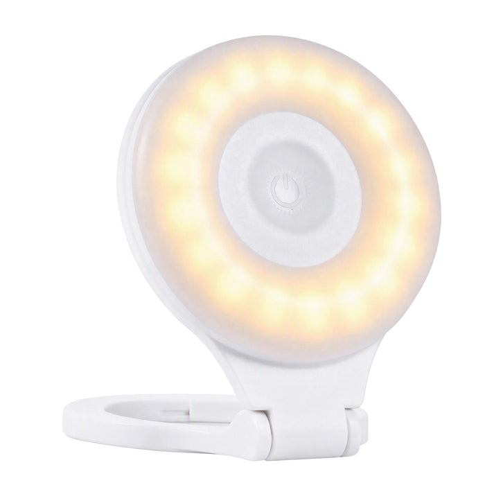 Devanti Magnetic Selfie Light Foldable LED Ring Fill Phone Light CRI95 White