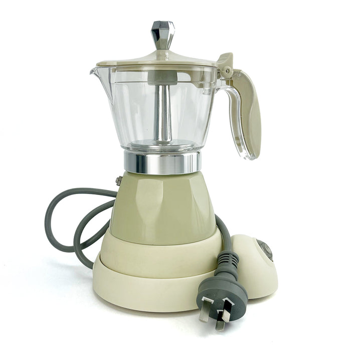 Mornest Electric Espresso Moka Coffee Maker 3cups Italian Classic - Cream Trade Me