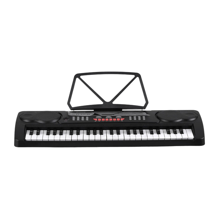 Alpha 49 Key Electronic Keyboard Portable Digital Piano Musical Instrument Black