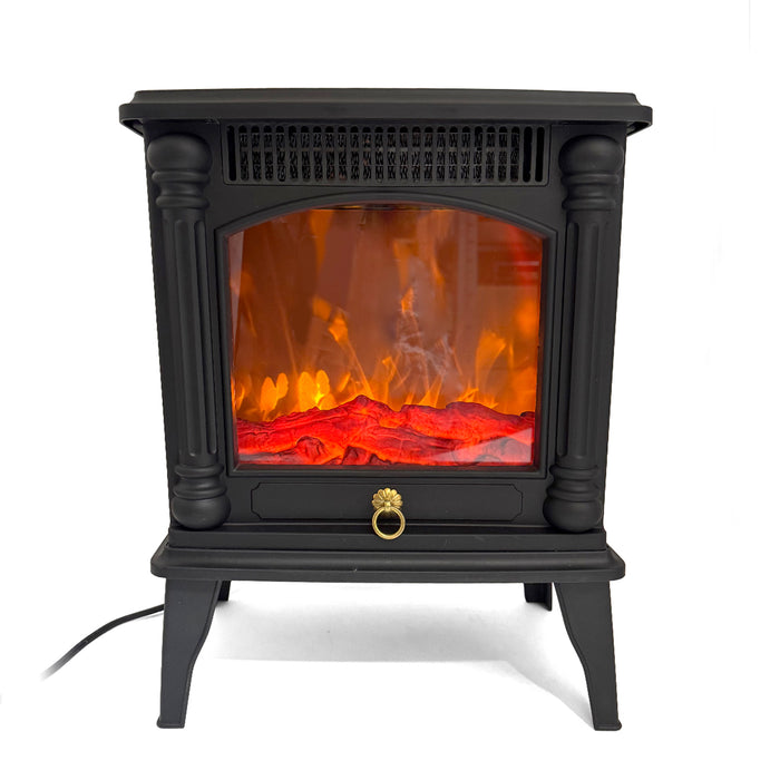 Electric Fireplace Free Standing Heater Lightweight Up to 20m² Realistic 3D Flame