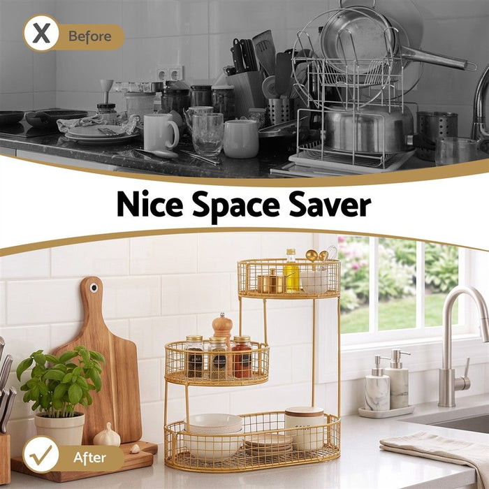 5-Star Chef Fruit Basket Bowl Space Saving Kitchen Food Storage Organiser