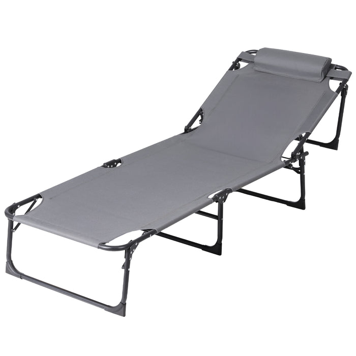 Gardeon Sun Lounger Folding Lounge Beach Chair Patio Outdoor Furniture