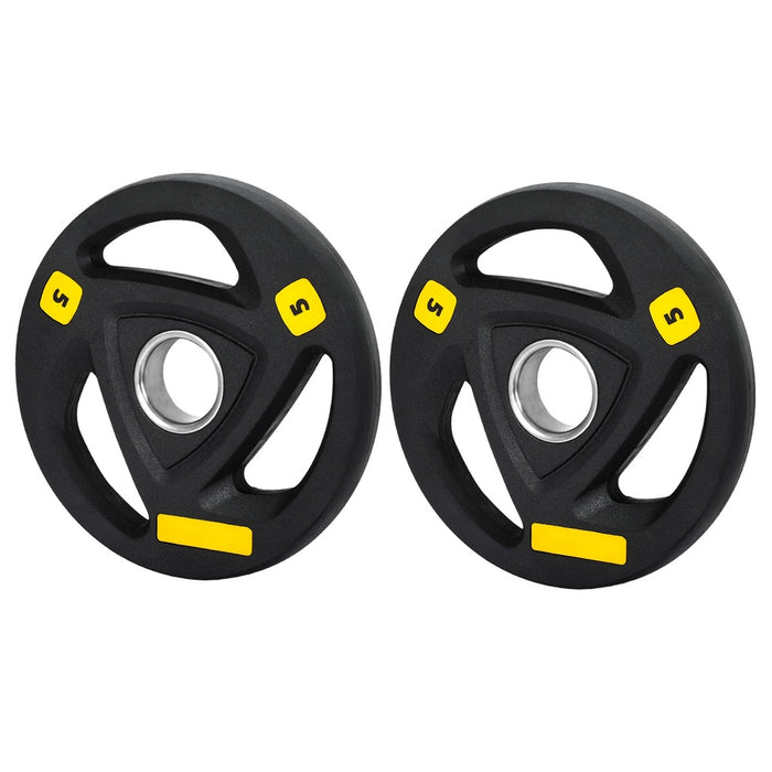 Everfit Weight Plates Olympic 5kgx2 Dumbbells Barbells Plate Weight Lifting Home