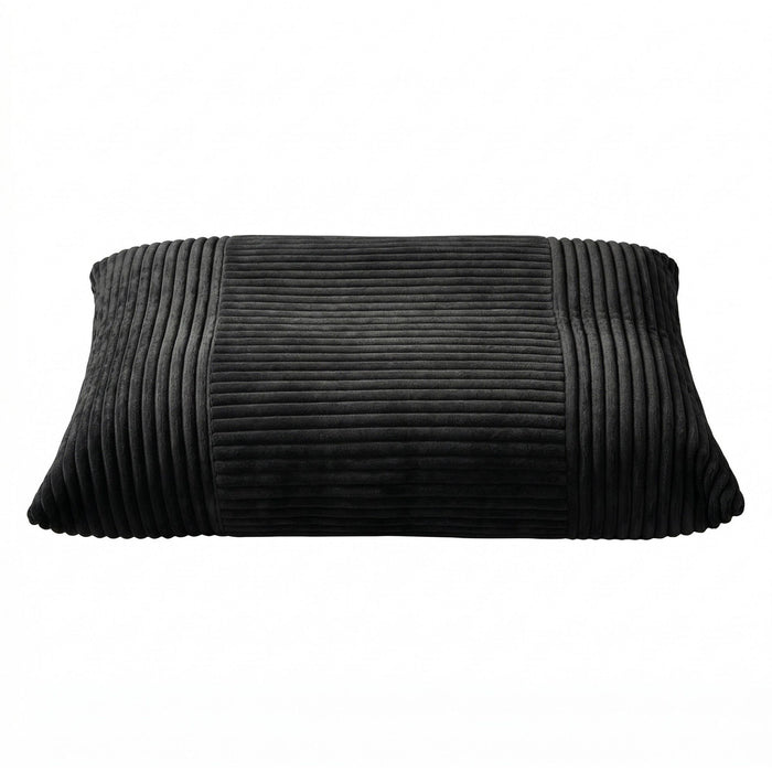 Artiss 3-in-1 Bean Bag Chair for Living Room Convertible Floor Sofa Dark Grey