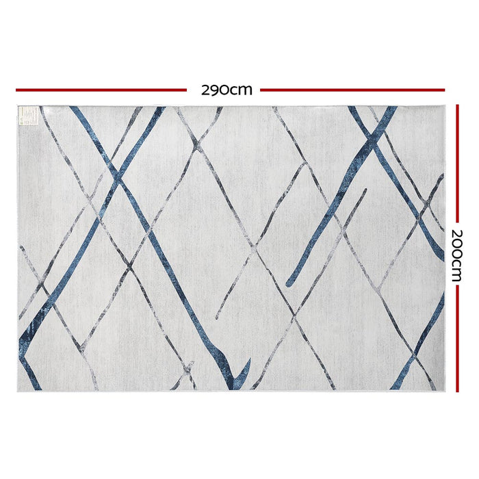 Artiss Rug 200x290cm Area Rug Washable Mat Large Carpet Soft Short Pile Jaca