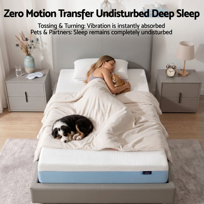 Giselle 22cm Cooling Gel Memory Foam Mattress Single Medium Firm