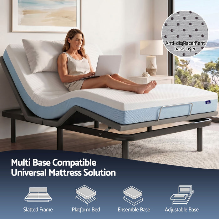 Giselle 22cm Cooling Gel Memory Foam Mattress Single Medium Firm
