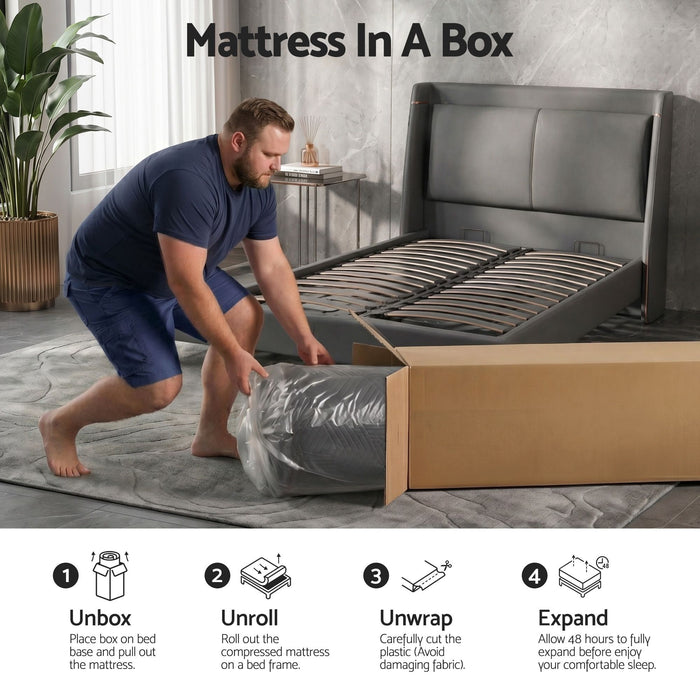 Giselle King Single Cooling Memory Foam Mattress Medium Firm with Gel Comfort 30cm