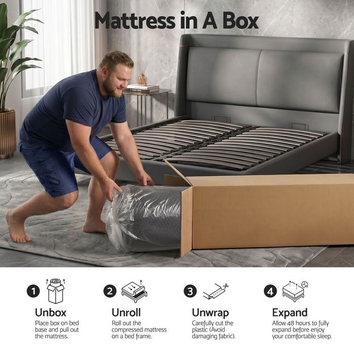 Giselle Queen Cooling Memory Foam Mattress Medium Firm with Gel Comfort 30cm