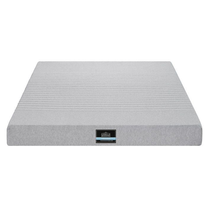 Giselle Bedding Cool Gel Memory Foam Mattress Charcoal 7-Zone Washable Bamboo Cover 15cm Queen