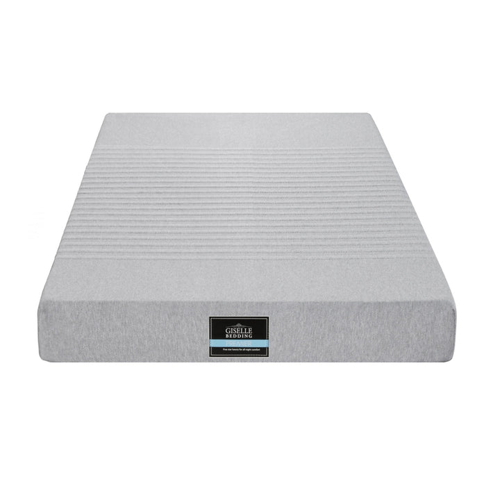 Giselle Bedding Cool Gel Memory Foam Mattress Charcoal 7-Zone Washable Bamboo Cover 15cm Single