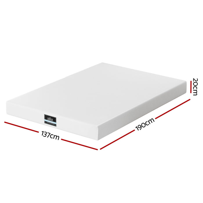 Giselle 20cm Memory Foam Mattress Green Tea Double