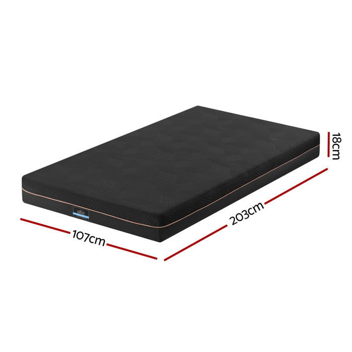 Giselle 18cm Memory Foam Mattress Green Tea Foam Cool Gel Foam Mattresses King Single