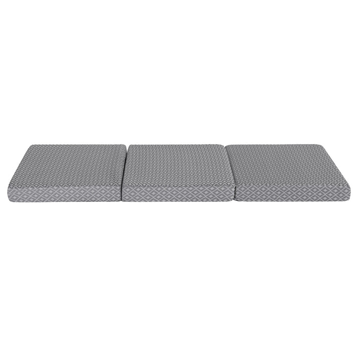 Giselle Foldable Mattress Folding Sofa Bed Trifold Memory Foam Camping Cushion Mat