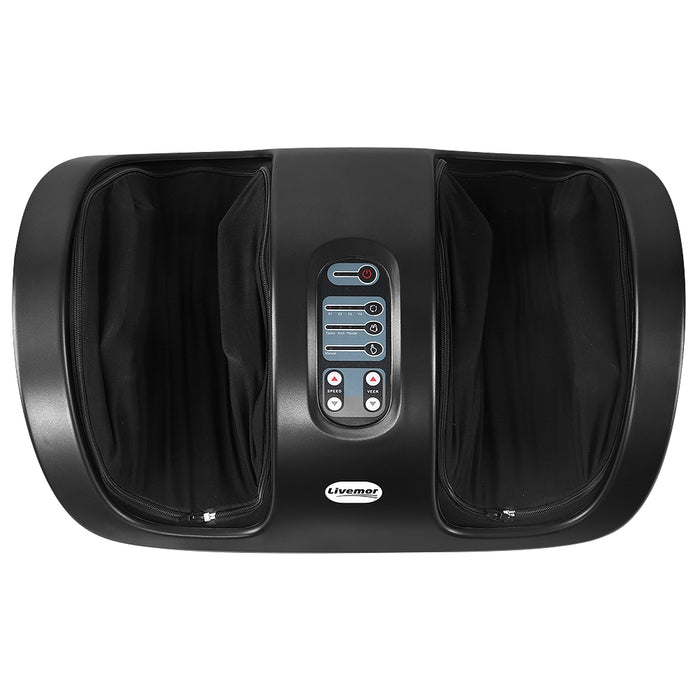 Livemor Foot Massager Shiatsu Massagers Electric Roller Kneading Leg Black