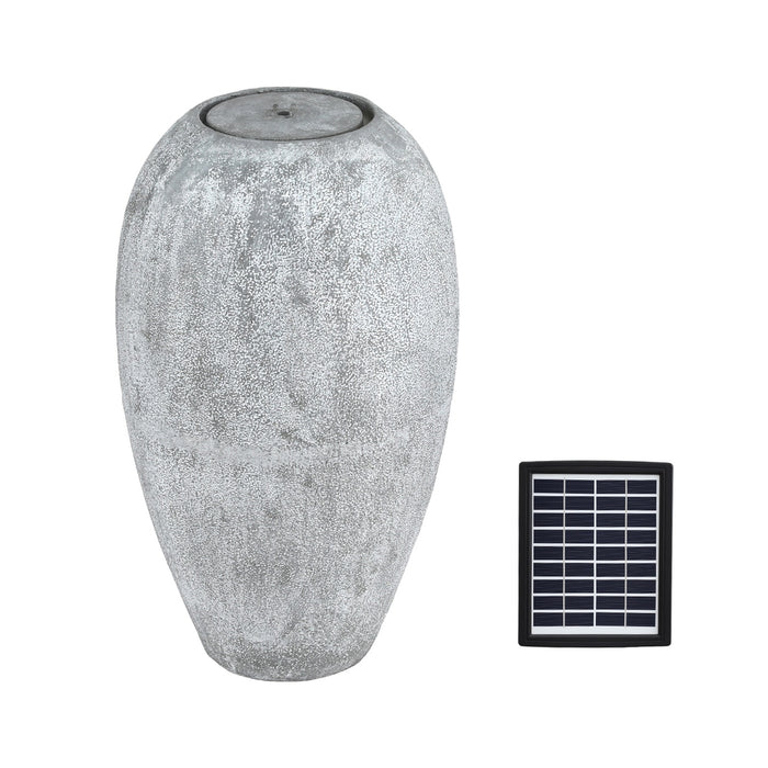 Gardeon Solar Fountain Water Feature Outdoor Fountain LED Lights Beige