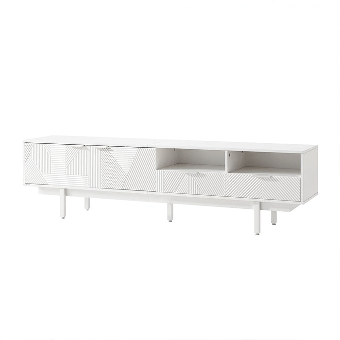 Artiss TV Unit Entertainment Unit Storage Cabinet Drawer 200cm White