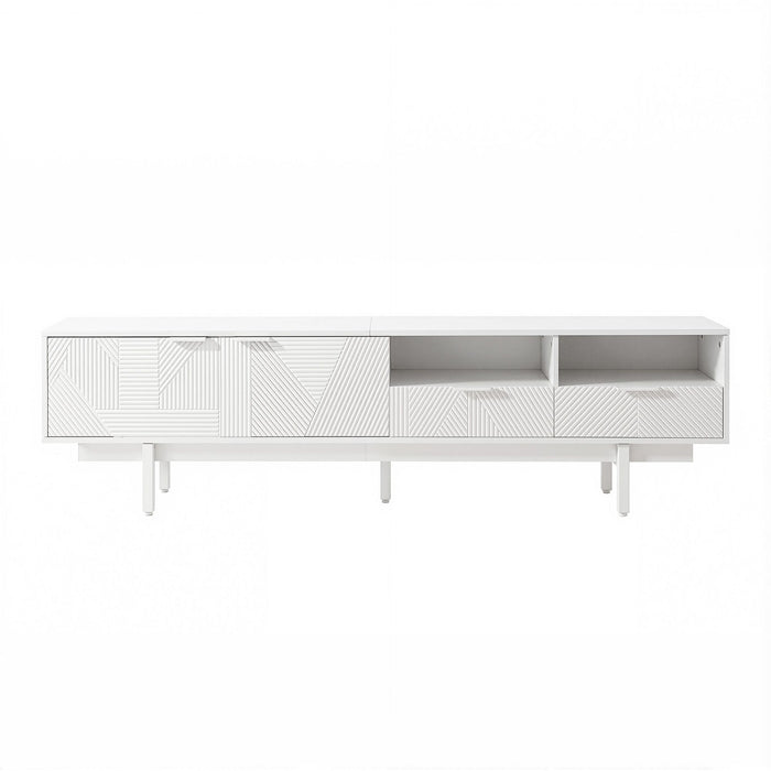 Artiss TV Unit Entertainment Unit Storage Cabinet Drawer 200cm White