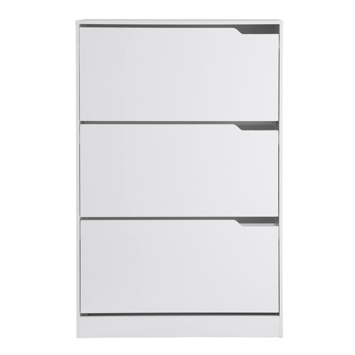 Artiss Shoe Rack Cabinet 24 Pairs Adjustable Shelf White