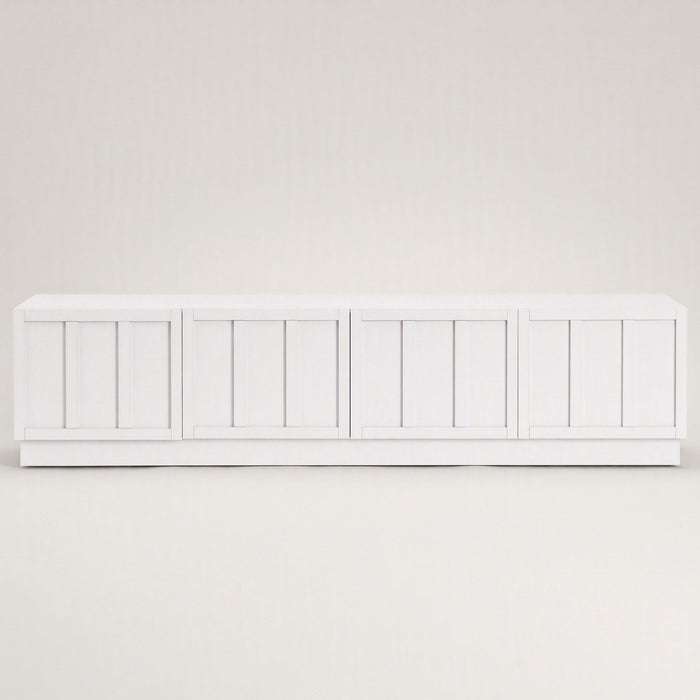 Artiss 180cm TV Unit Entertainment Cabinet Fluted Style Cable Management White