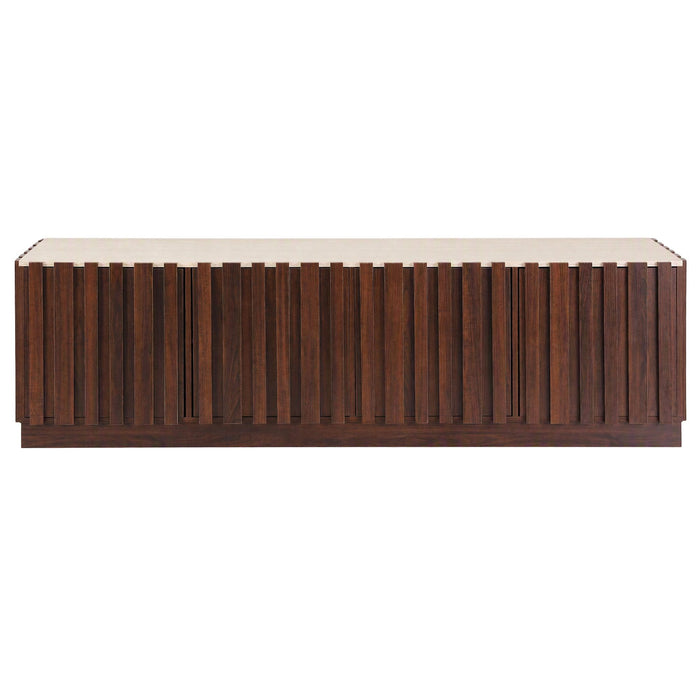 Artiss 180cm TV Unit Entertainment Cabinet Fluted Style Anti-tip Kit Walnut