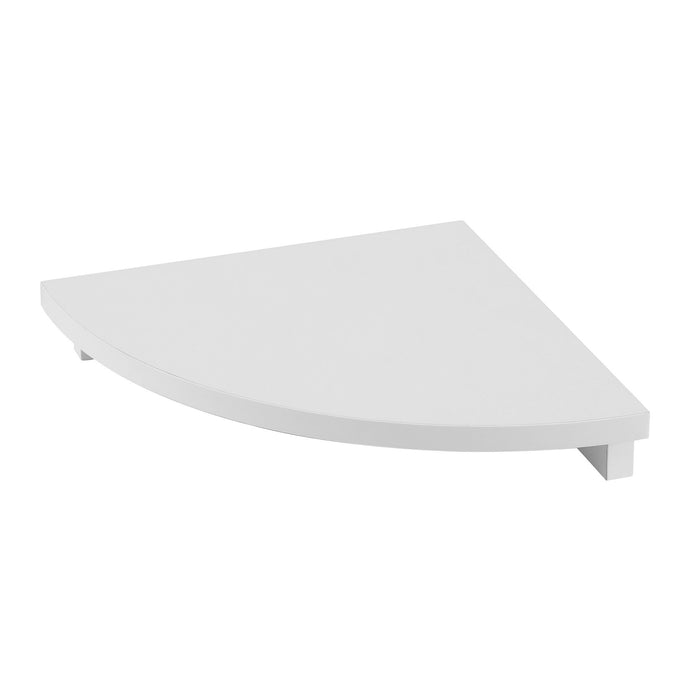 Artiss Corner Floating Wall Shelf Wall Mounted Display Rack Round Edge White 1pc