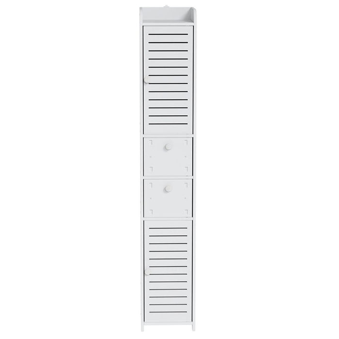 Artiss 2X Bathroom Toilet Storage Cabinet Laundry Tallboy Cupboard